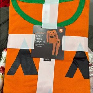 Orange Pumpkin Sleep Set